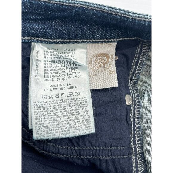 Diesel Womens Skinzee Low Super Slim Skinny Low Waist jeans Size W26 L32 $198 - Picture 5 of 13